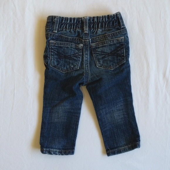 babyGap 1969 distressed straight leg denim jeans 6-12 months baby boy - Picture 6 of 7